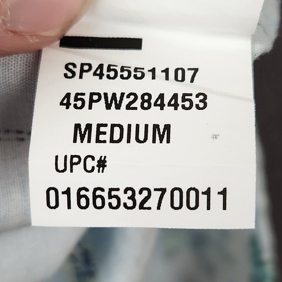 IZOD Saltwater Performance Beach Shirt Palm Tree Marlin Fishing Mens Medium - Picture 7 of 12